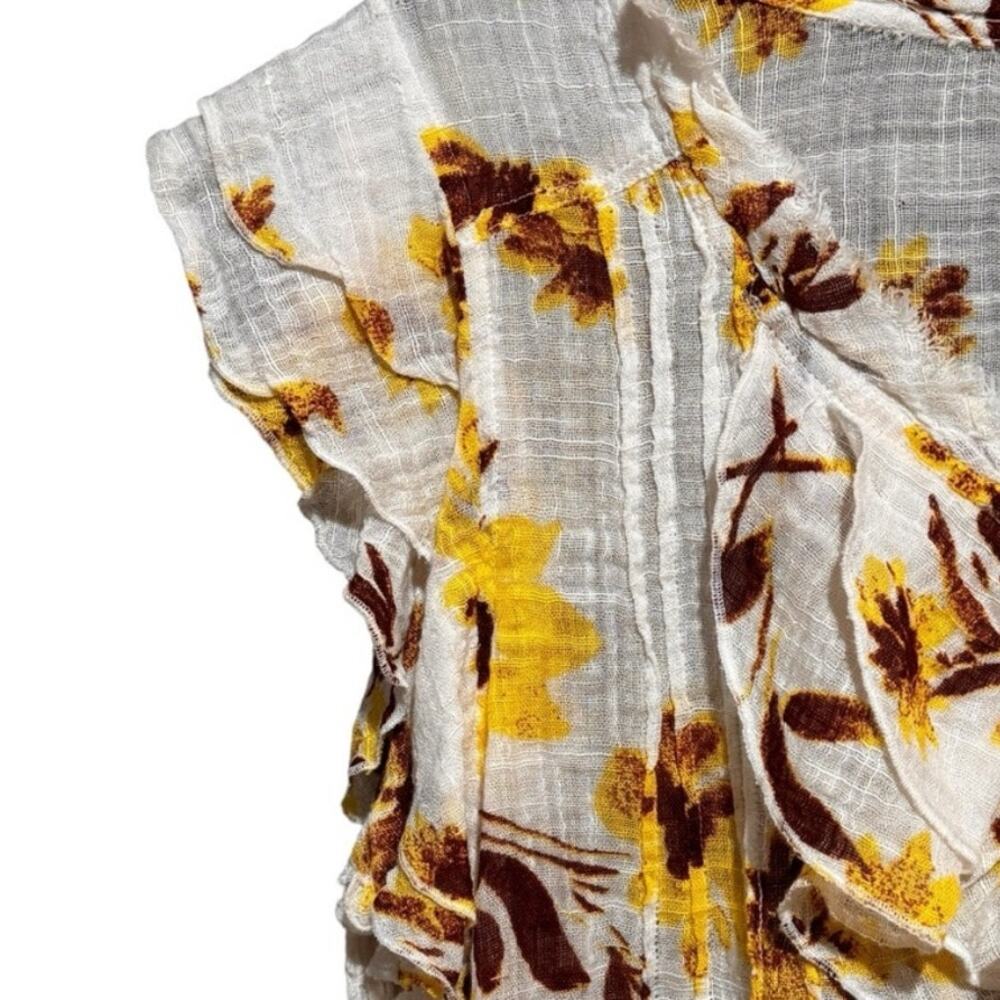 NWT Free People Naya Print Top in Ivory Combo - Picture 6 of 11